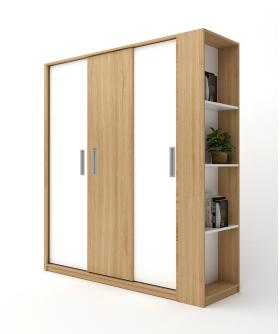Tủ quần áo 0127a - Gỗ MDF - Dài 1.4m đến 2m (Cao 2m)